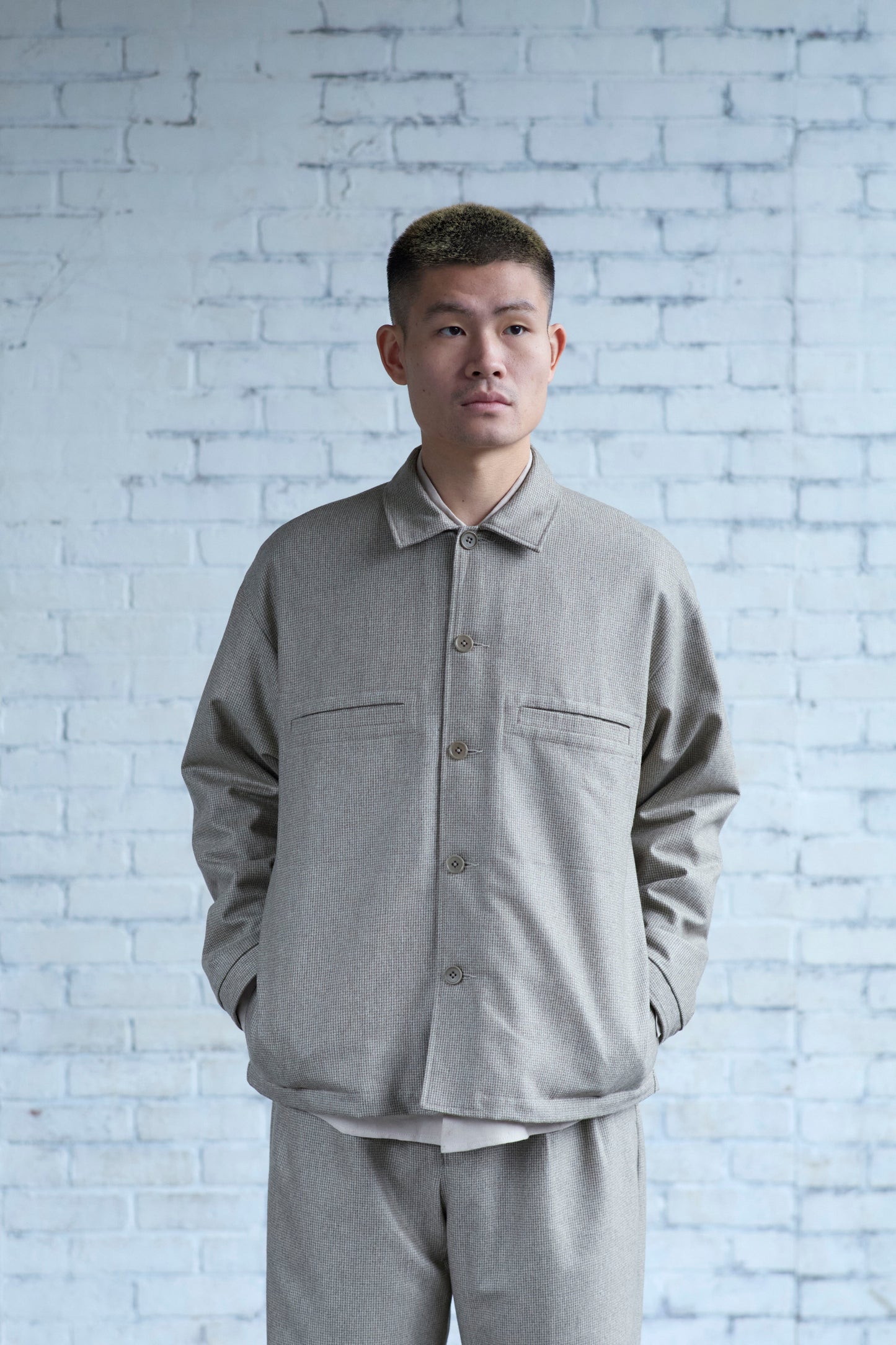 Work Shirt in Wool / Cashmere Flannel