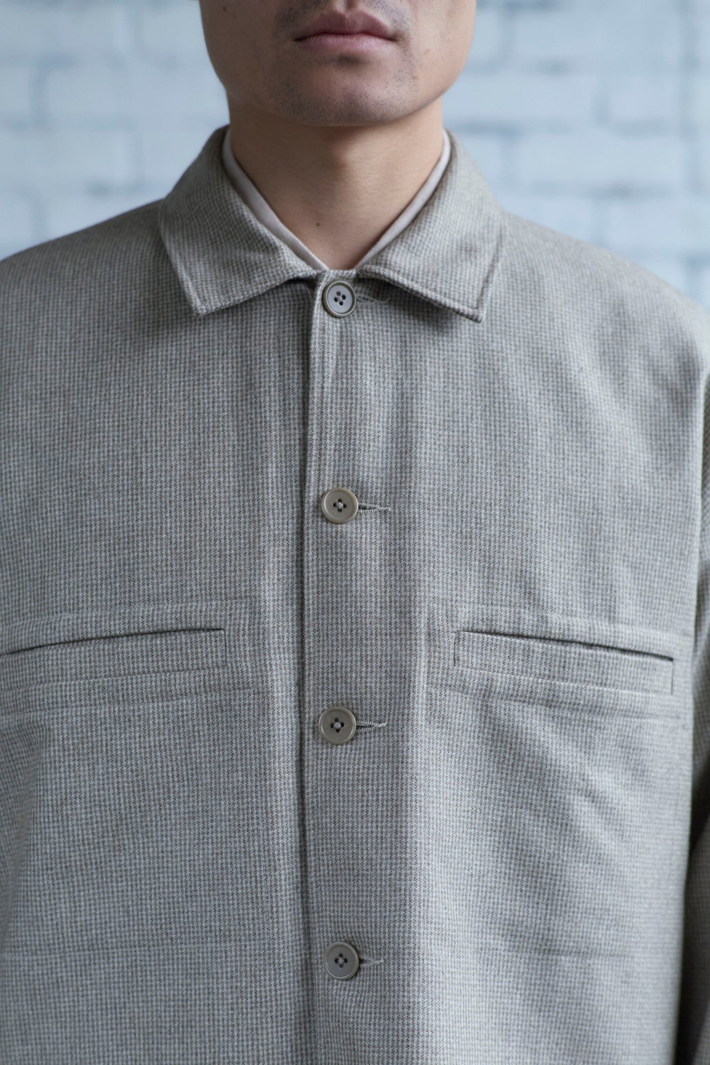 Work Shirt in Wool / Cashmere Flannel