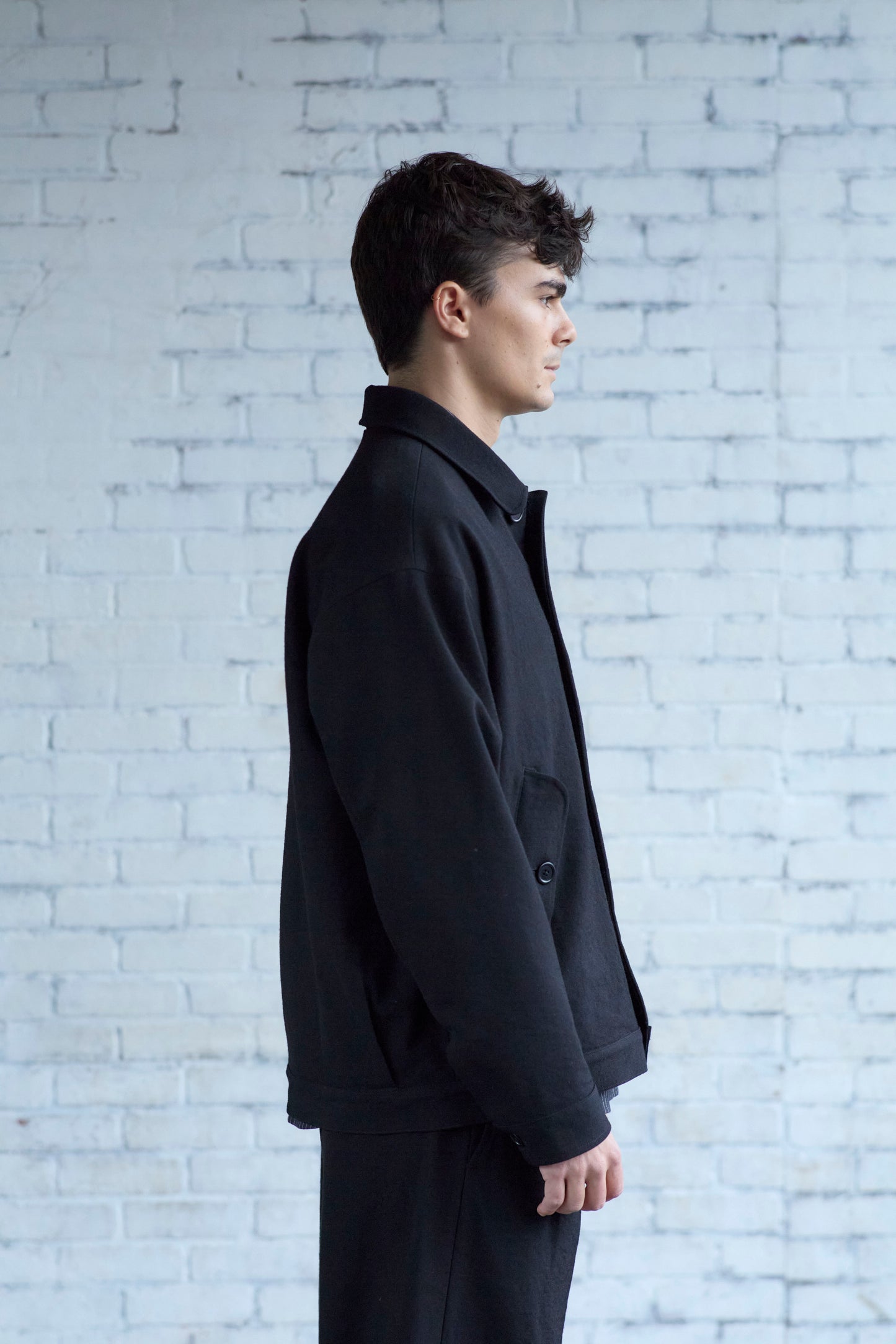 Dad's Jacket in Wool Gabardine