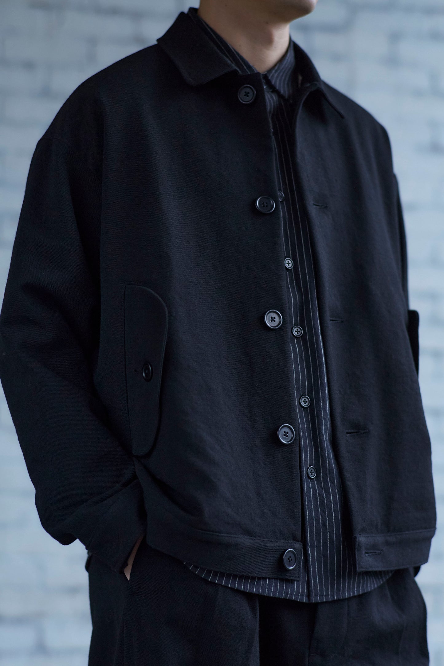 Dad's Jacket in Wool Gabardine