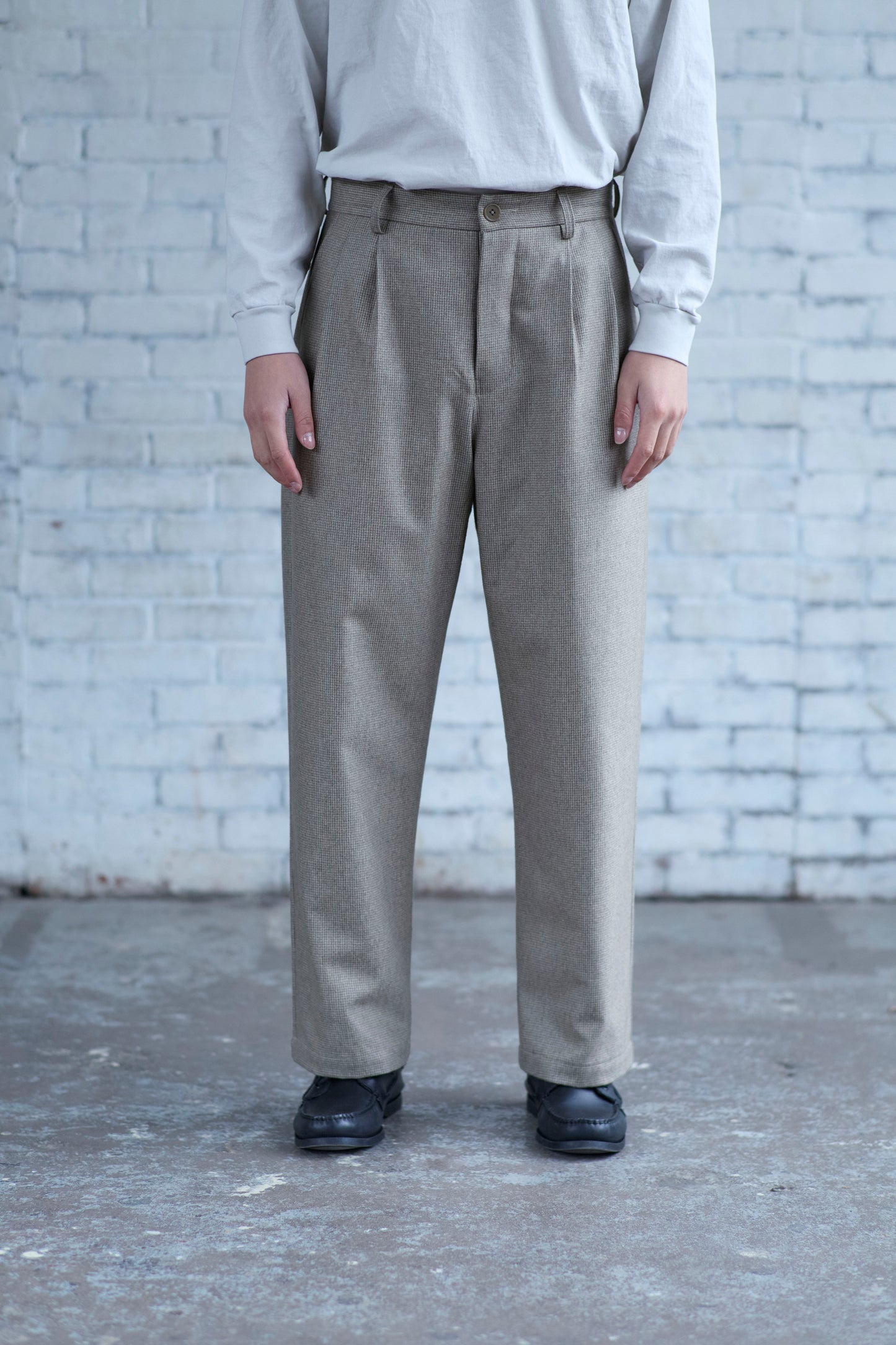 Dress Pants in Wool / Cashmere Flannel