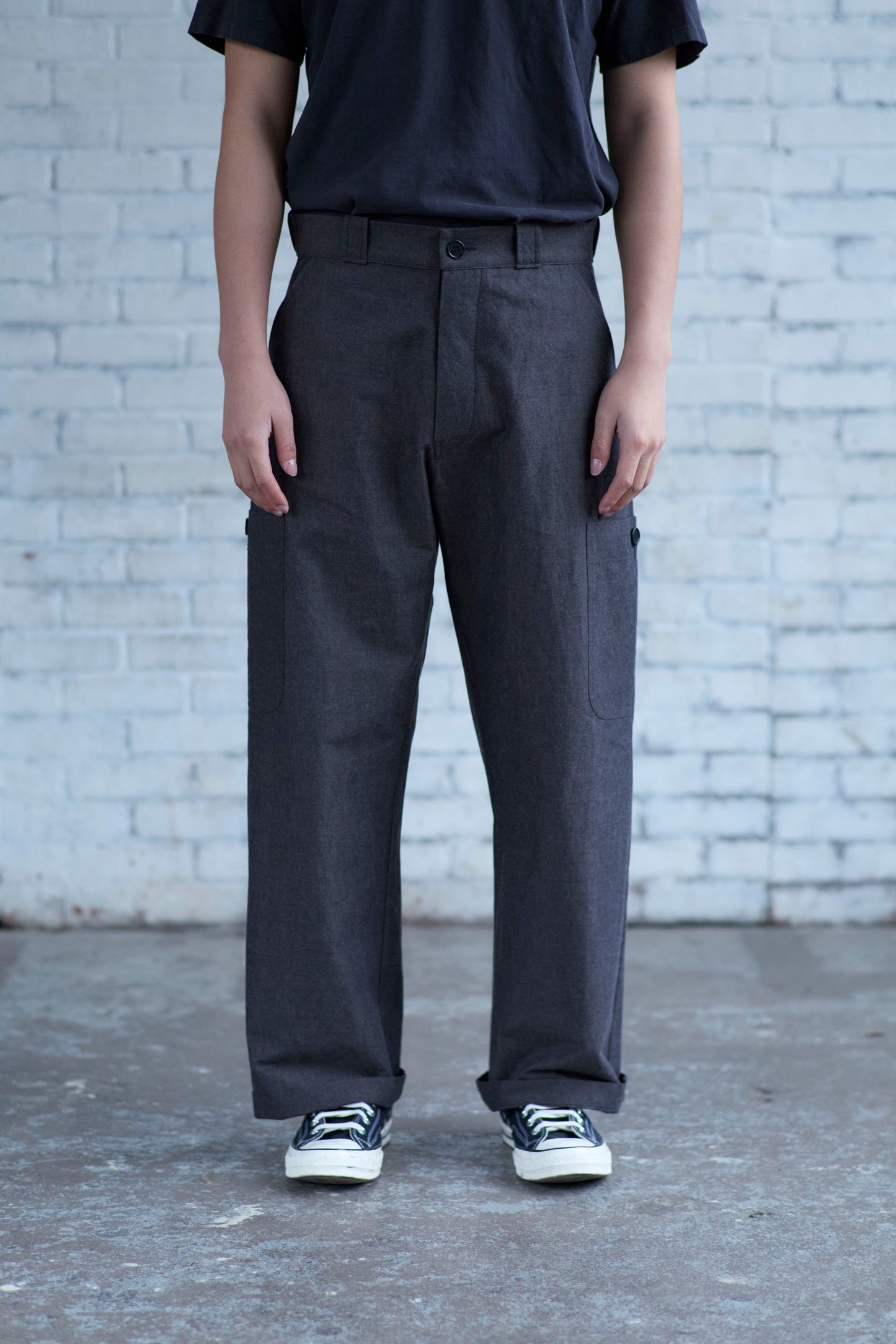 Utility Pants in Wool / Cotton Buff