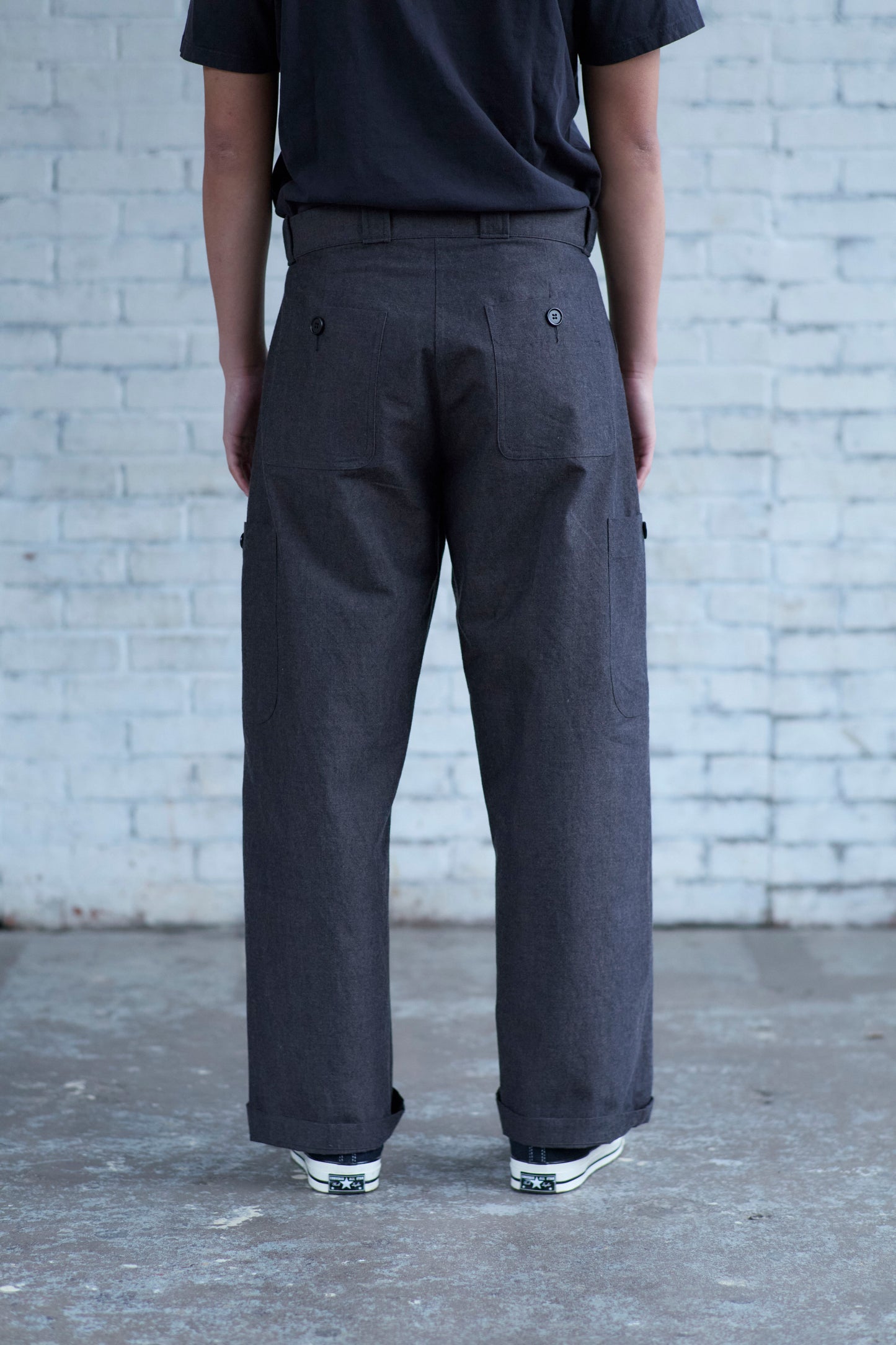 Utility Pants in Wool / Cotton Buff