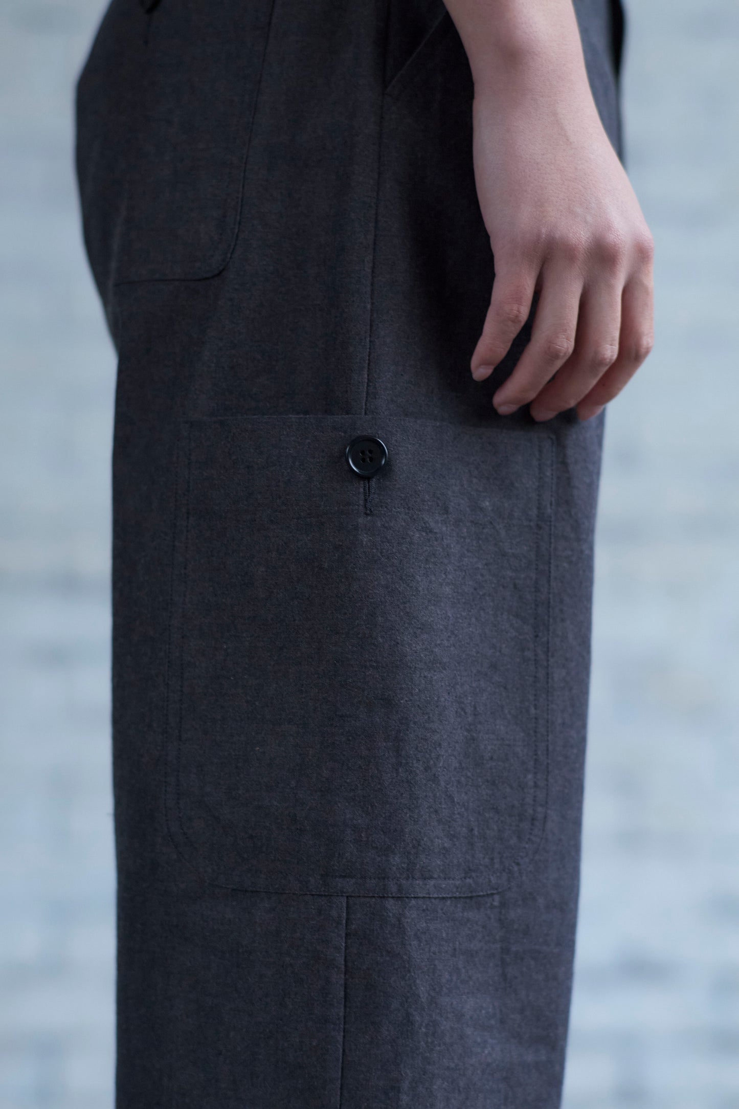 Utility Pants in Wool / Cotton Buff