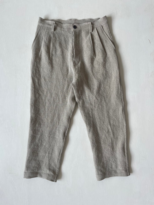 Dress Pants in Heavy Organic Linen