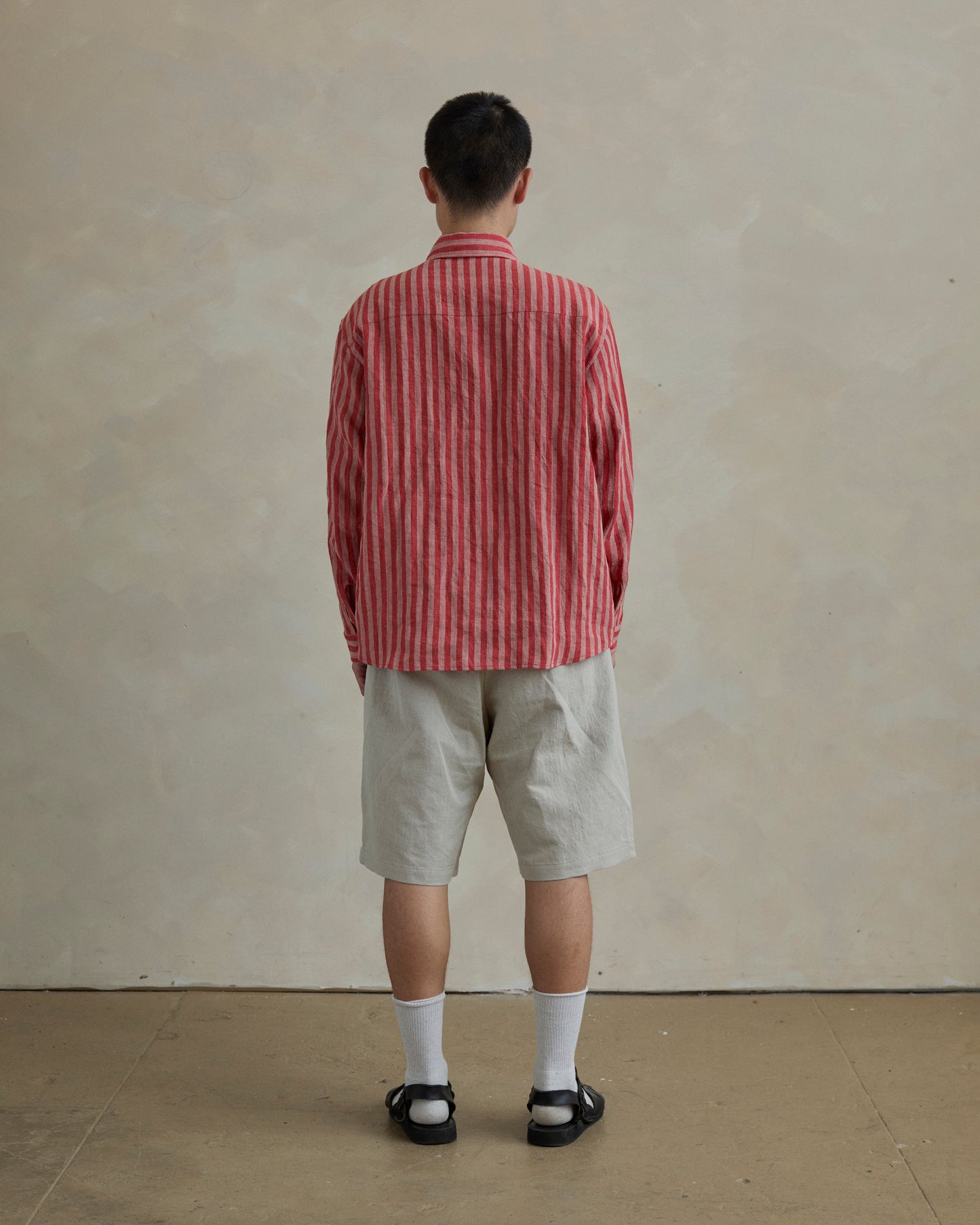 Tent Shirt in Striped Linen