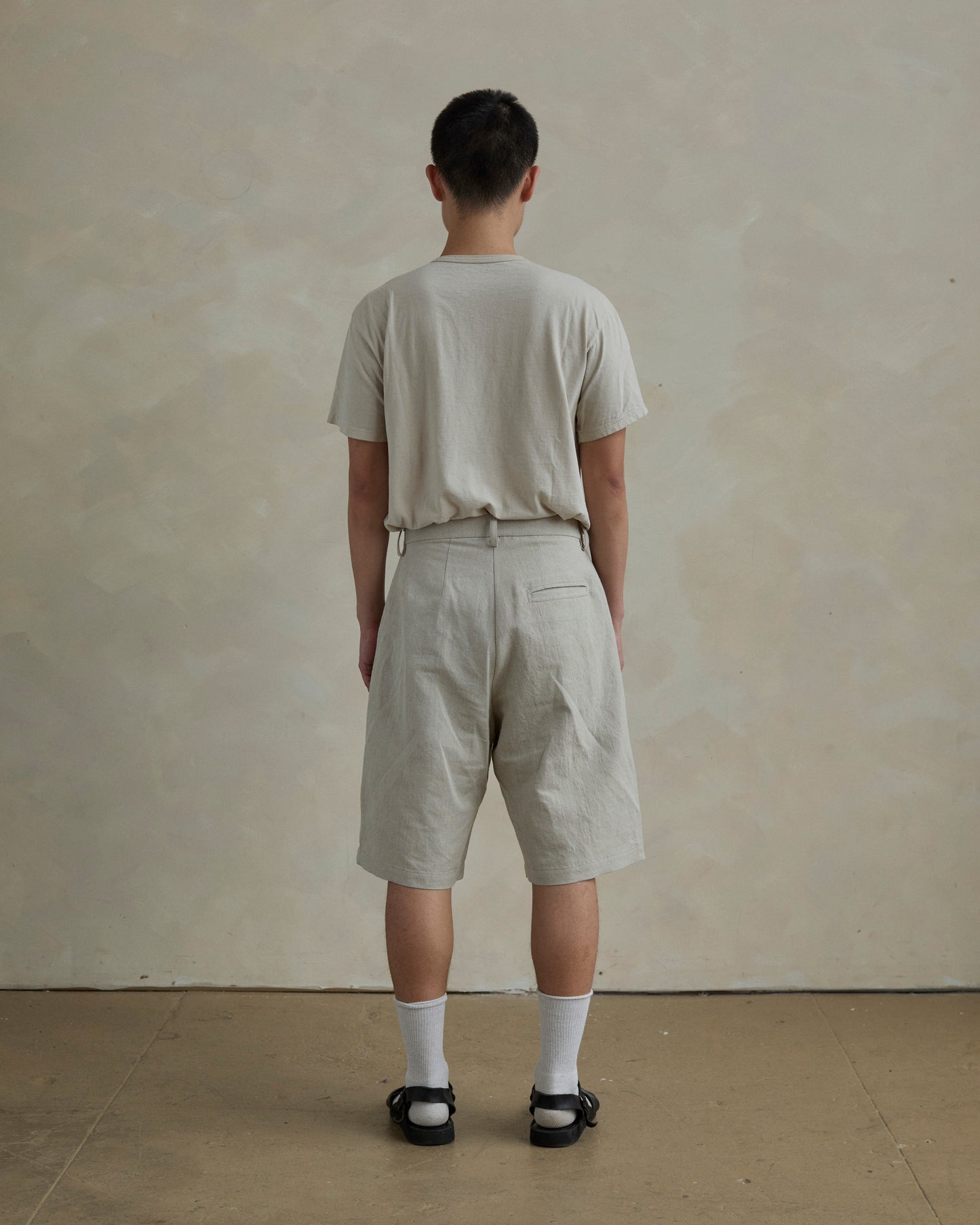 Dress Shorts in Cotton/Linen Plainweave