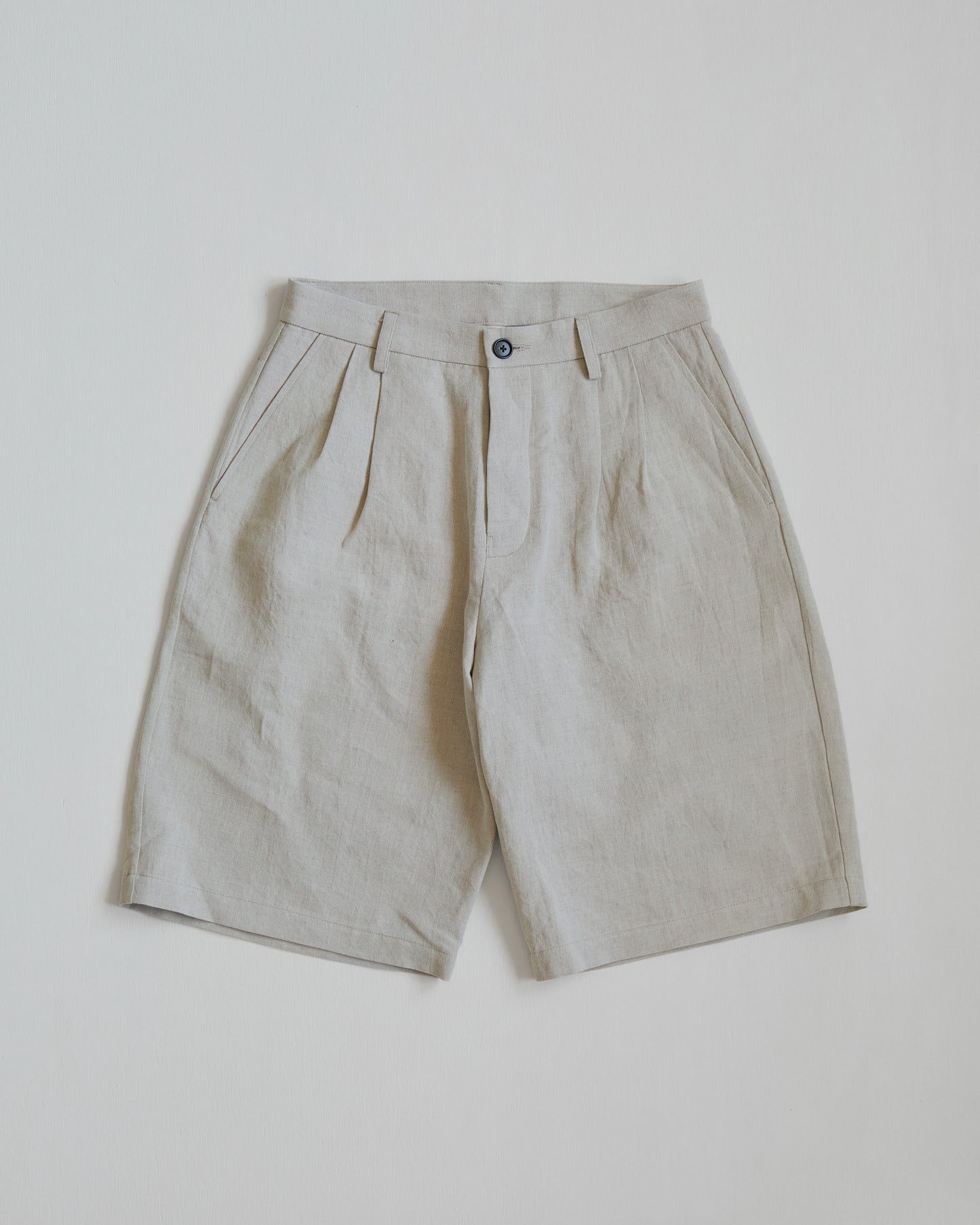 Dress Shorts in Cotton/Linen Plainweave