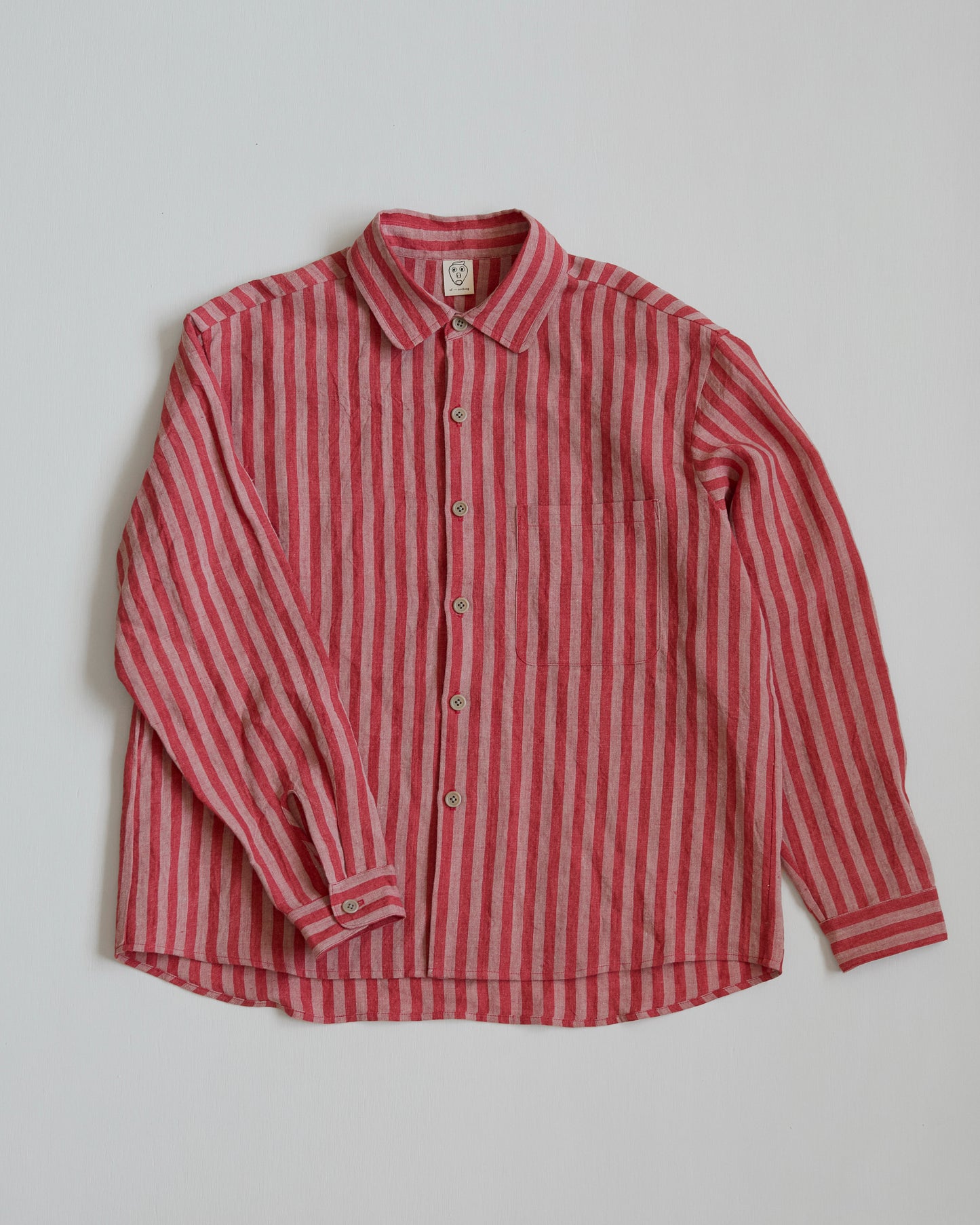 Tent Shirt in Striped Linen