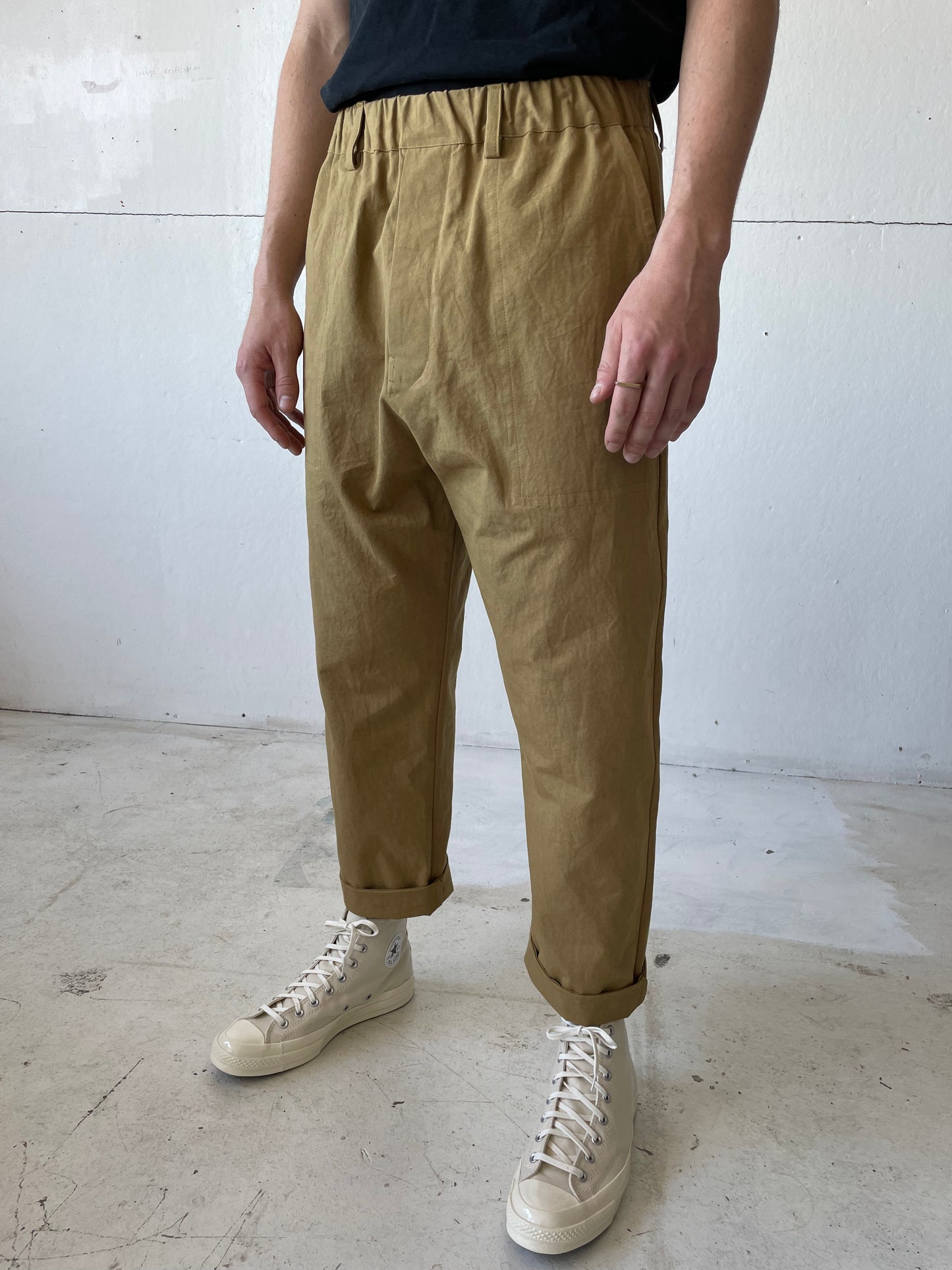 Work Pants in Cotton Plain Weave
