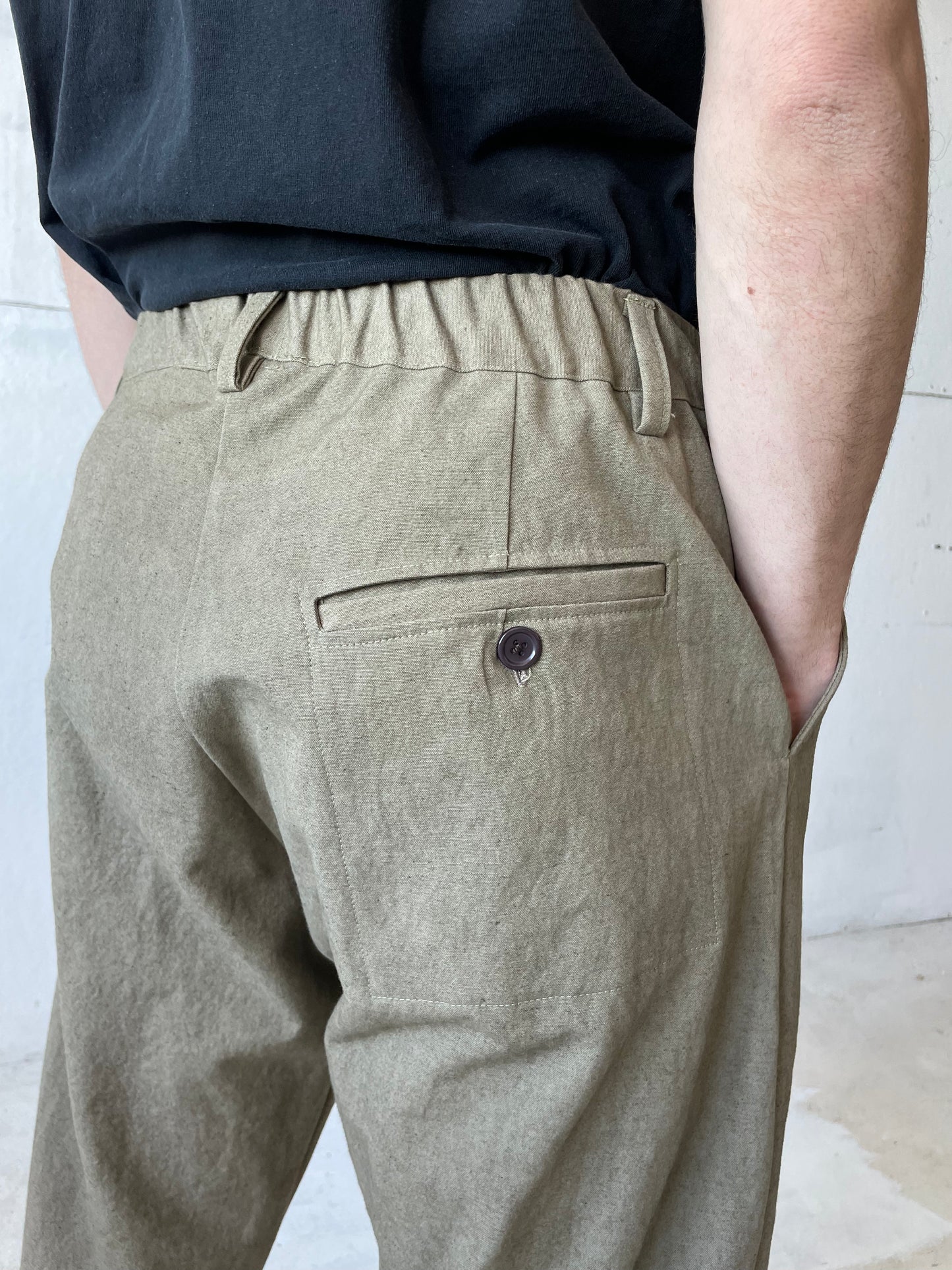 Work Pants in Cotton/Linen Canvas