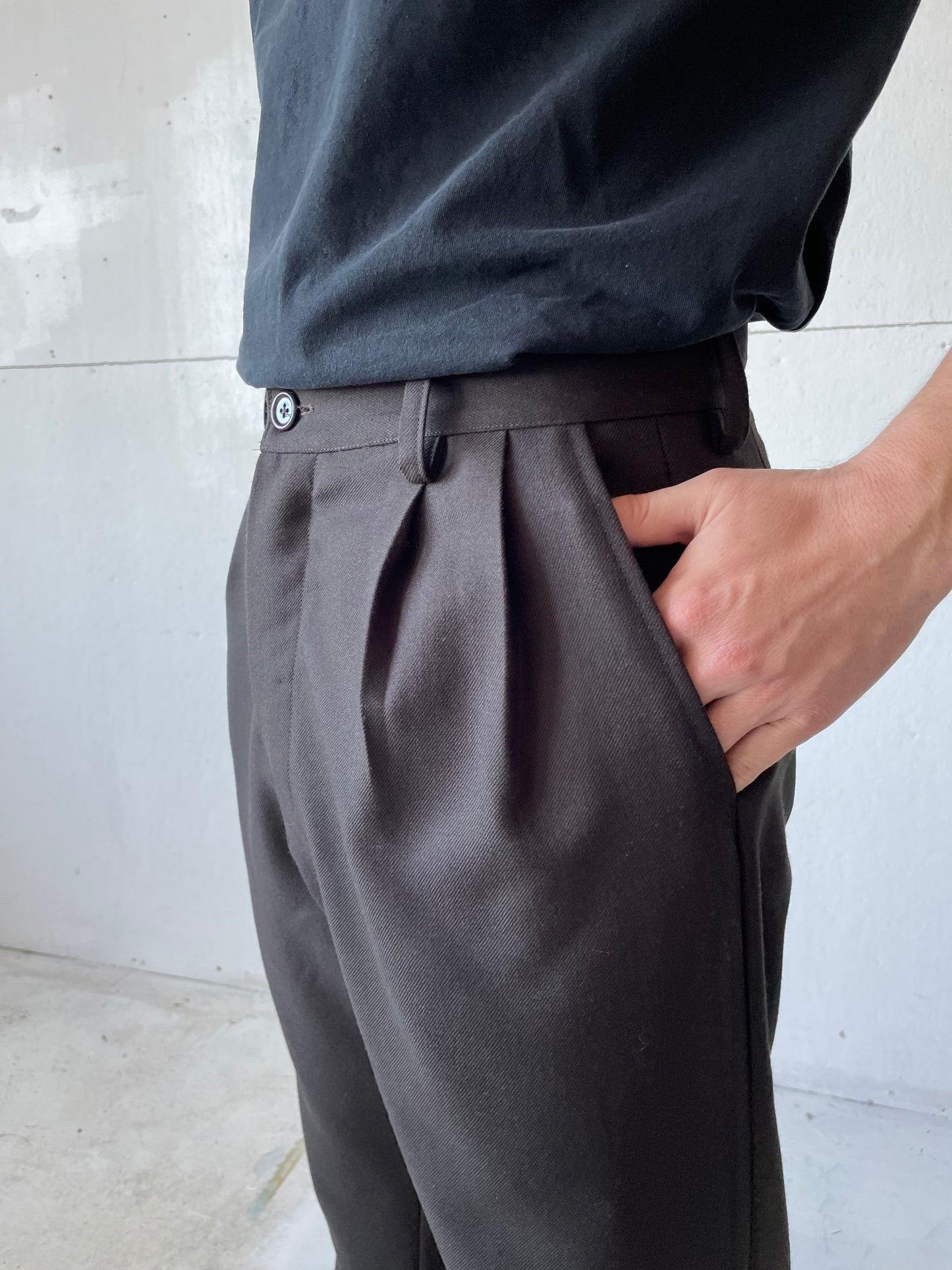 Dress Pants in Wool Gabardine