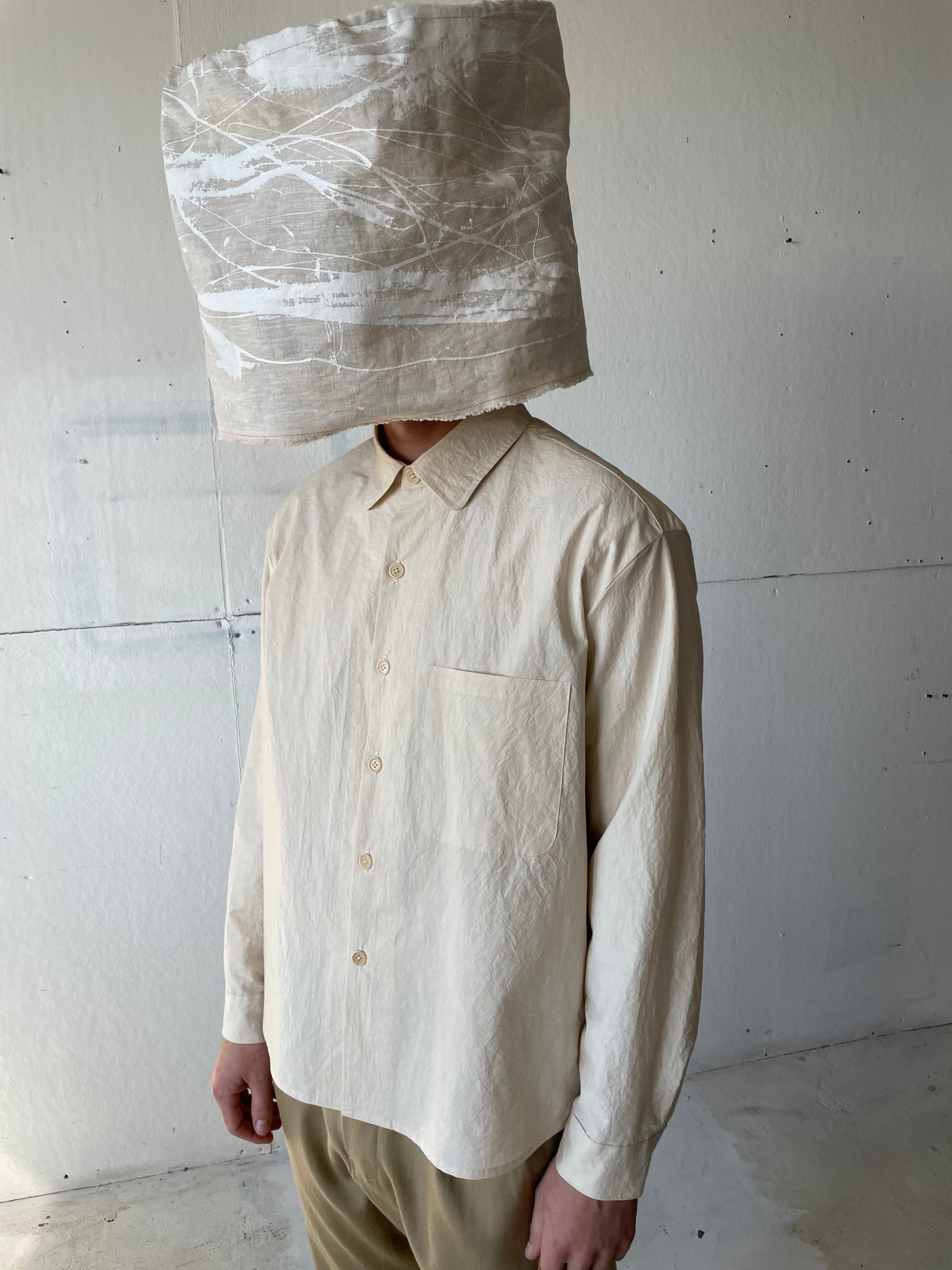 Tent Shirt in Cotton/Linen Typewriter Cloth