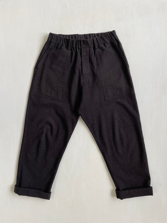 Work Pants in Wool/Cotton Textured Cloth
