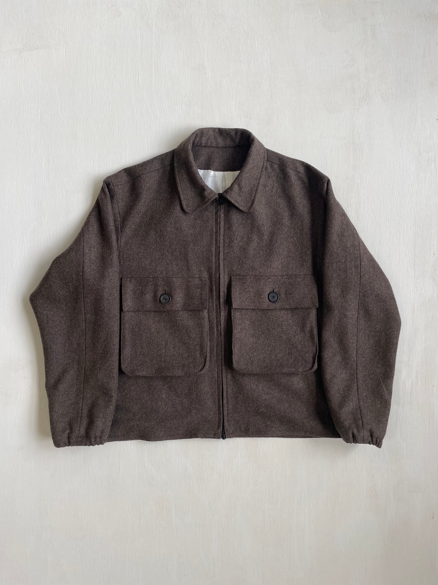 Fishing Jacket in Brown Tweed